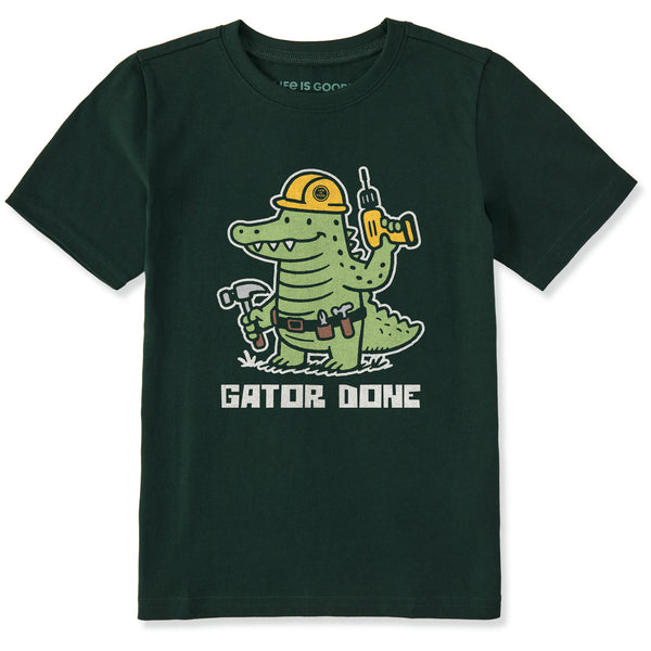 life is good Kids Gator Done Short Sleeve Crusher Tee