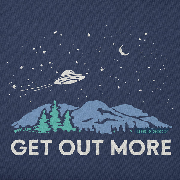 Life Is Good Kids Get Out More UFO Short Sleeve Crusher Tee