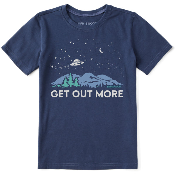 life is good Kids Get Out More UFO Short Sleeve Crusher Tee