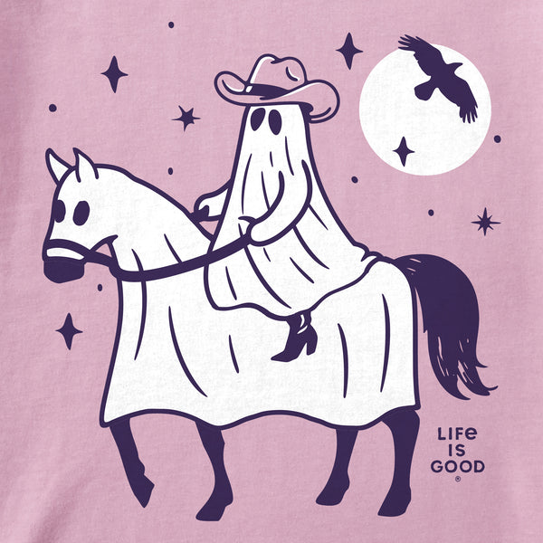 Life Is Good Kids Ghost Cowboy Short Sleeve Crusher Tee