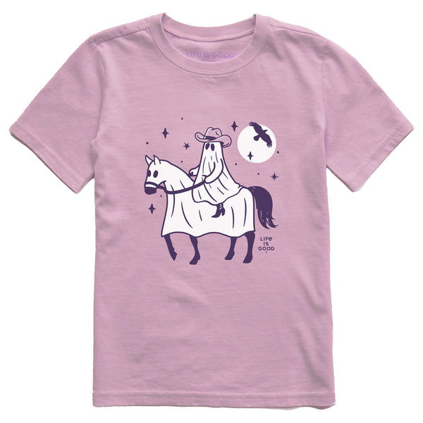 life is good Kids Ghost Cowboy Short Sleeve Crusher Tee