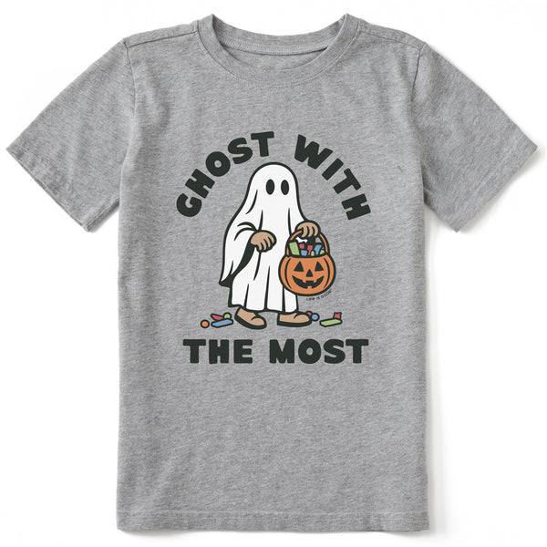 life is good Kids Ghost with the Most Short Sleeve Crusher Tee