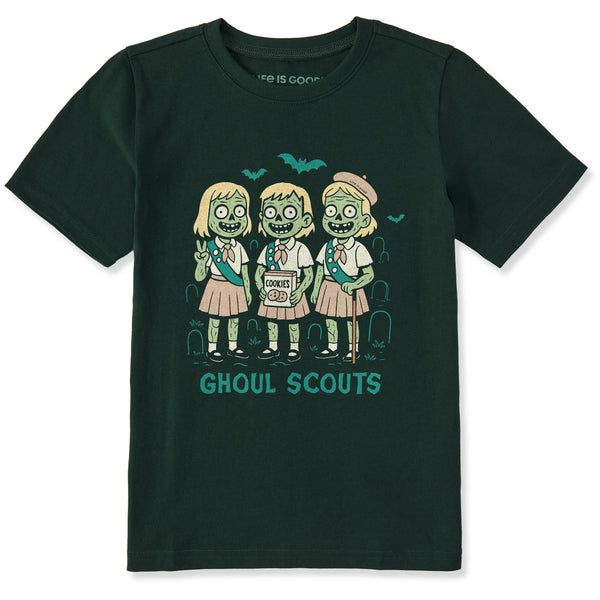 life is good Kids Ghoul Scouts Short Sleeve Crusher Tee