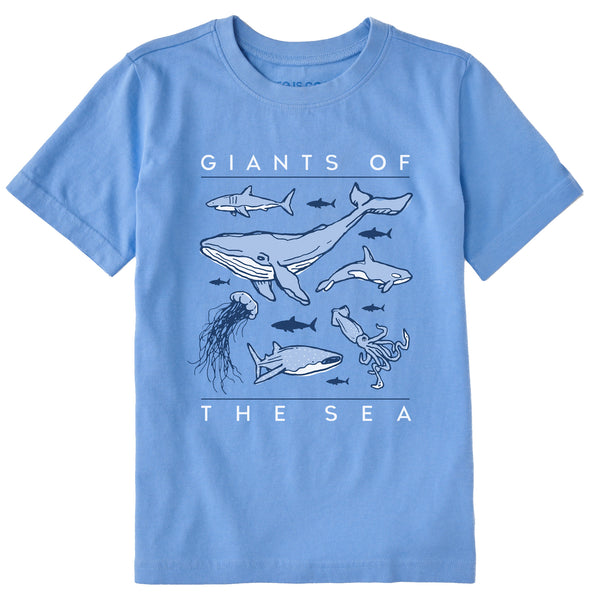Life Is Good Kids Giants Of The Sea Short Sleeve Crusher Tee