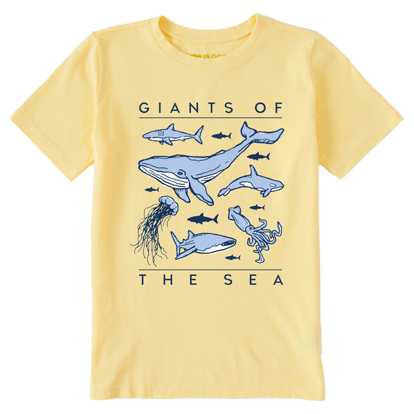 life is good Kids Giants of the Sea Short Sleeve Crusher Tee