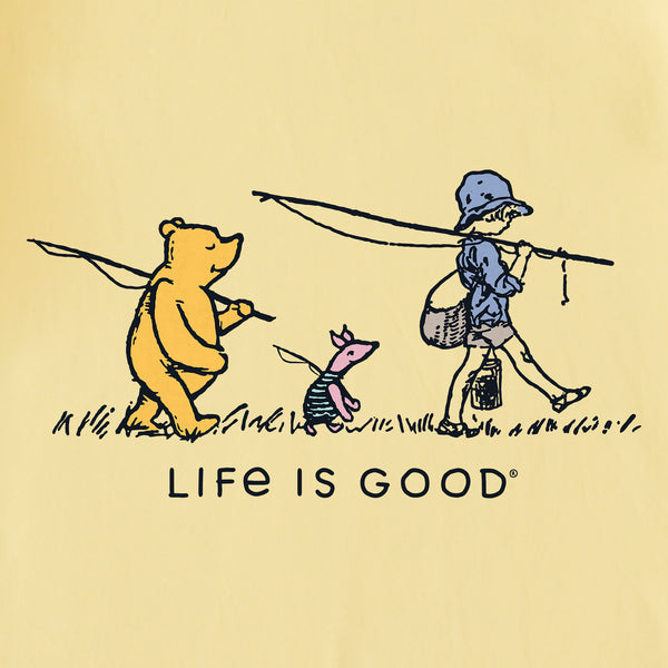 Life Is Good Kids Gone Fishin' Winnie Short Sleeve Crusher Tee