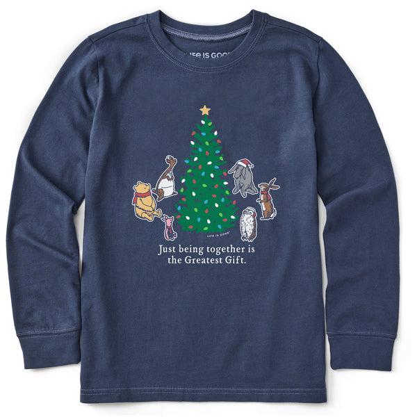 life is good Kids Greatest Gift Winnie u0026 Friends Long Sleeve Crusher Tee