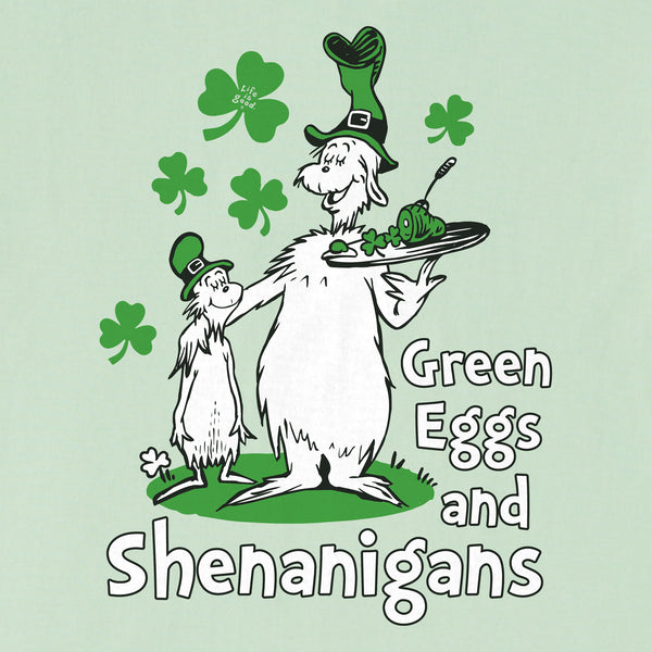 Life Is Good Kids Green Eggs And Shenanigans Short Sleeve Crusher Tee