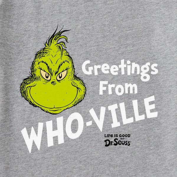 Life Is Good Kids Greetings From Who-Ville Grinch Short Sleeve Crusher Tee