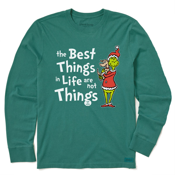 Life Is Good Kids Grinch And Max The Best Things Long Sleeve Crusher Tee