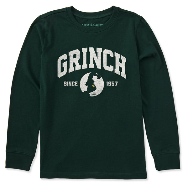 life is good Kids Grinch Arch Long Sleeve Crusher Tee