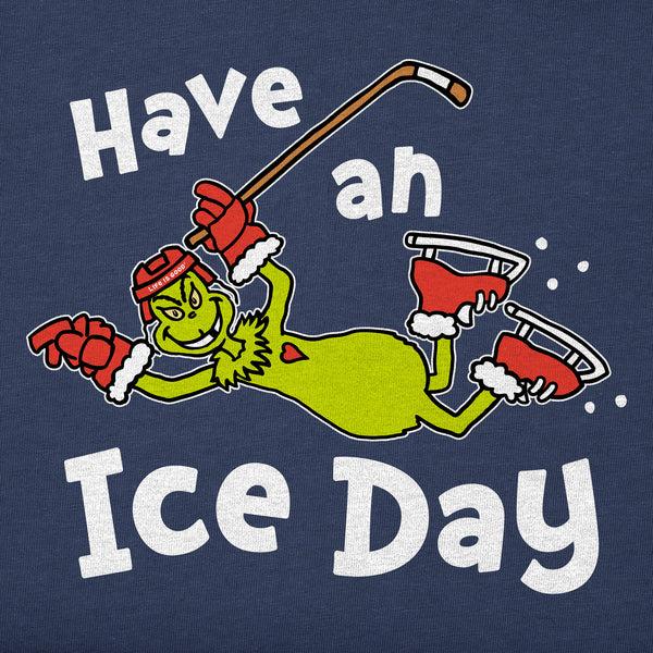 Life Is Good Kids Grinch Have An Ice Day Hockey Short Sleeve Crusher Tee