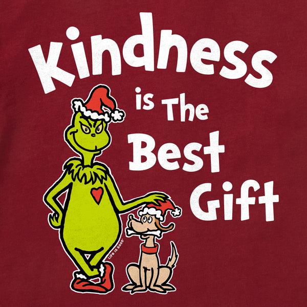 Life Is Good Kids Grinch Max Kindness Gift Long Sleeve Crusher Tee