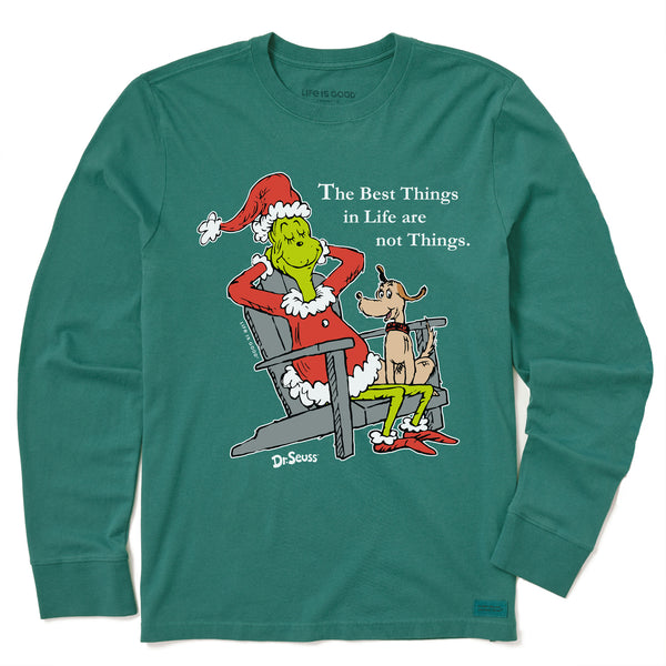life is good Kids Grinch u0026 Max Adirondack Long Sleeve Crusher Tee
