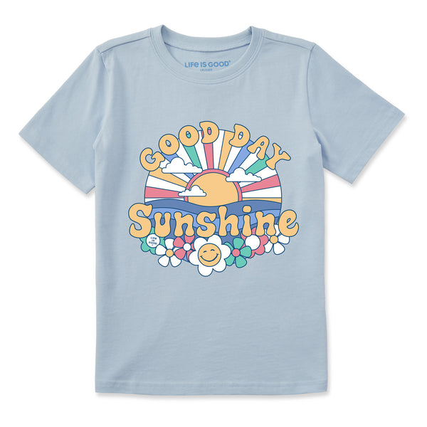 Life Is Good Kids Groovy Good Day Sunshine Short Sleeve Crusher Tee