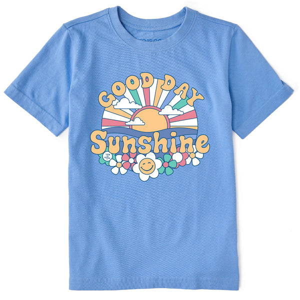 life is good Kids Groovy Good Day Sunshine Short Sleeve Crusher Tee