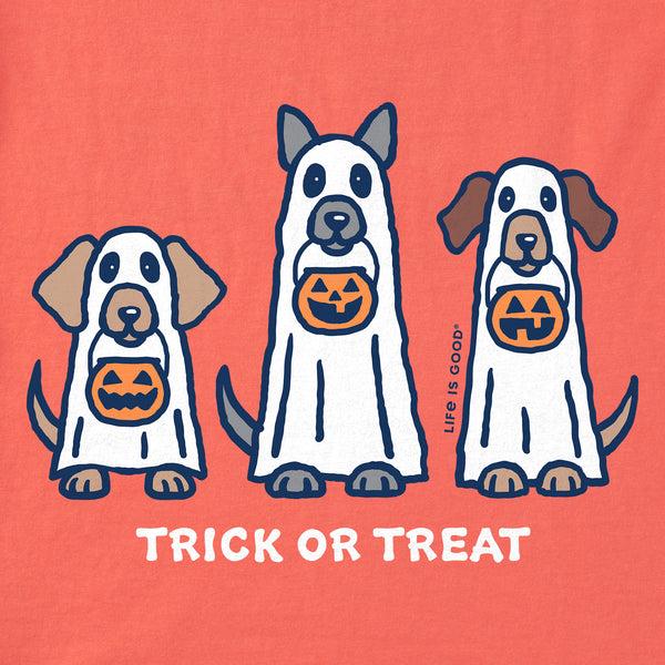 Life Is Good Kids Halloween Dogs Short Sleeve Crusher Tee