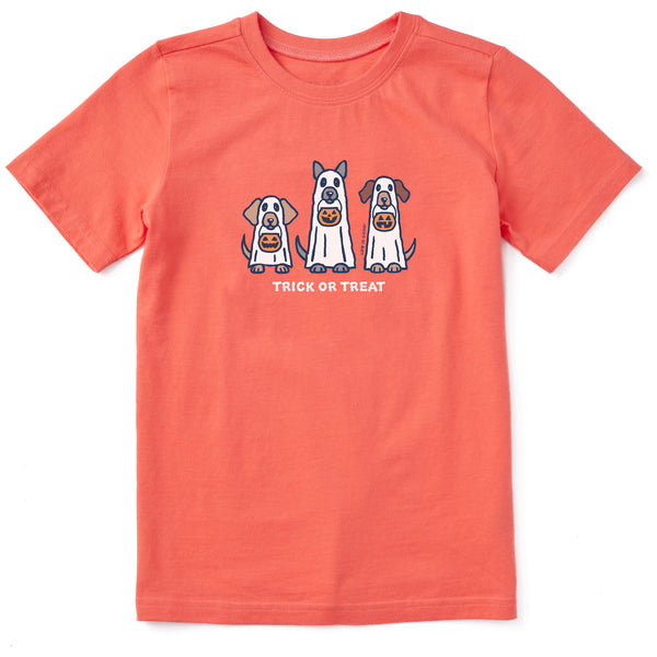 life is good Kids Halloween Dogs Short Sleeve Crusher Tee