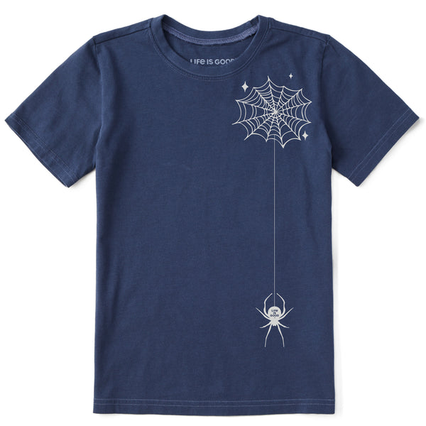life is good Kids Halloween Spider Short Sleeve Crusher Tee