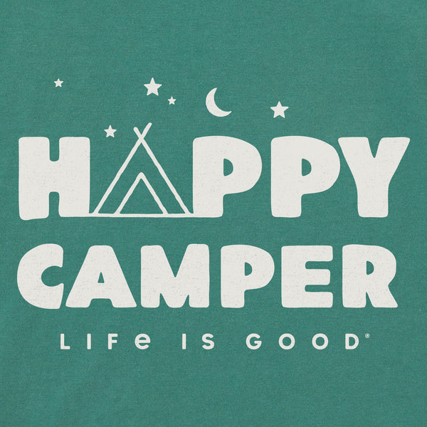 Life Is Good Kids Happy Camper Tent Night Long Sleeve Crusher Tee