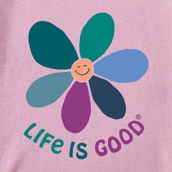 Life Is Good Kids Happy Daisy Simply True Fleece Crew