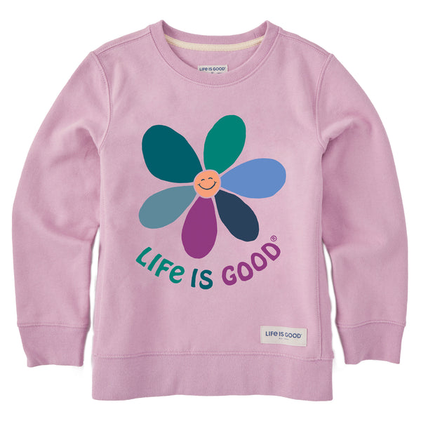 life is good Kids Happy Daisy Simply True Fleece Crew