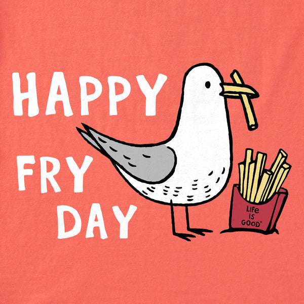 Life Is Good Kids Happy Fry Day Short Sleeve Crusher Tee