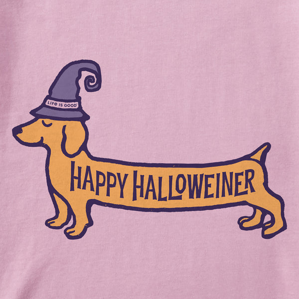 Life Is Good Kids Happy Halloweiner Short Sleeve Crusher Tee