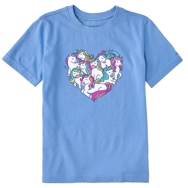 life is good Kids Heart Of Unicorns Short Sleeve Crusher Tee