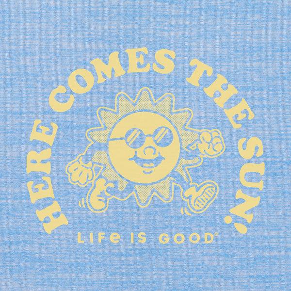 Life Is Good Kids Here Comes The Sun Mascot Long Sleeve Sun Crusher Tee