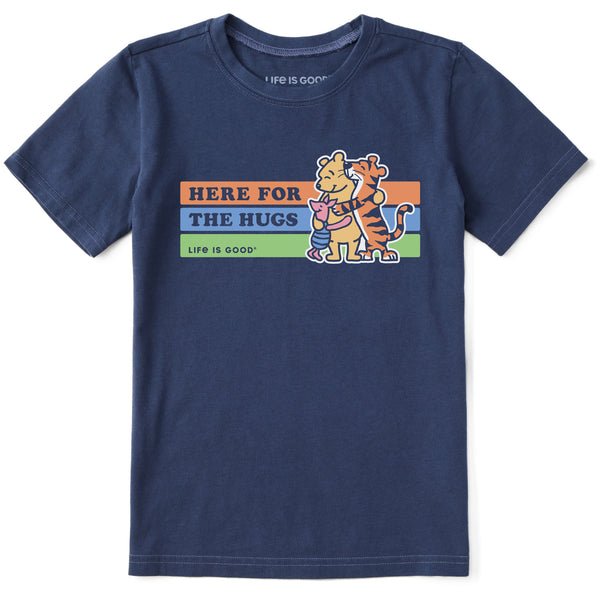 life is good Kids Here for the Hugs Winnie u0026 Friends Short Sleeve Crusher Tee