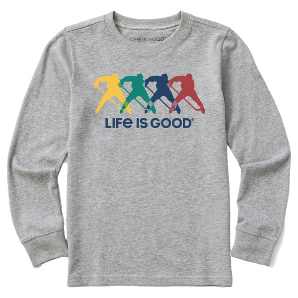 Life Is Good Kids Hockey Spectrum Long Sleeve Crusher Tee