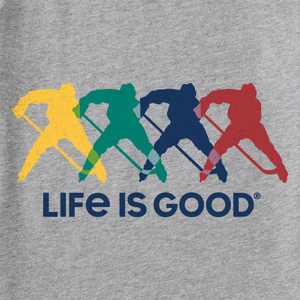 Life Is Good Kids Hockey Spectrum Long Sleeve Crusher Tee