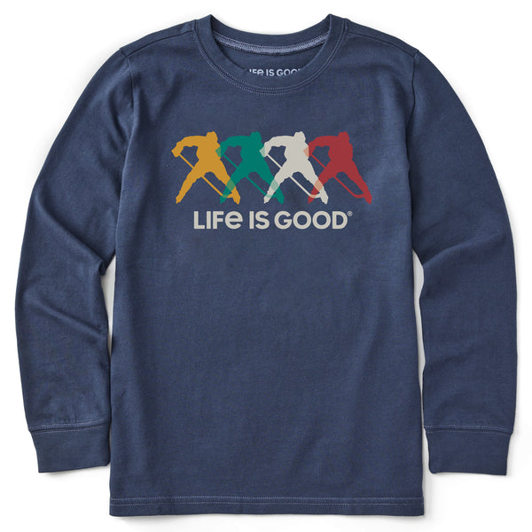 life is good Kids Hockey Spectrum Long Sleeve Crusher Tee