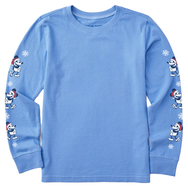 life is good Kids Holiday Willie Long Sleeve Crusher Tee