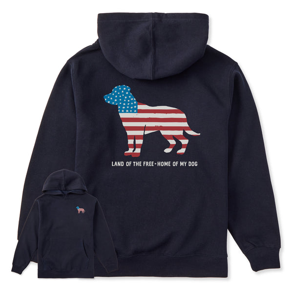 life is good Kids Home of My Dog Flag Every Wear Hoodie Sweatshirt