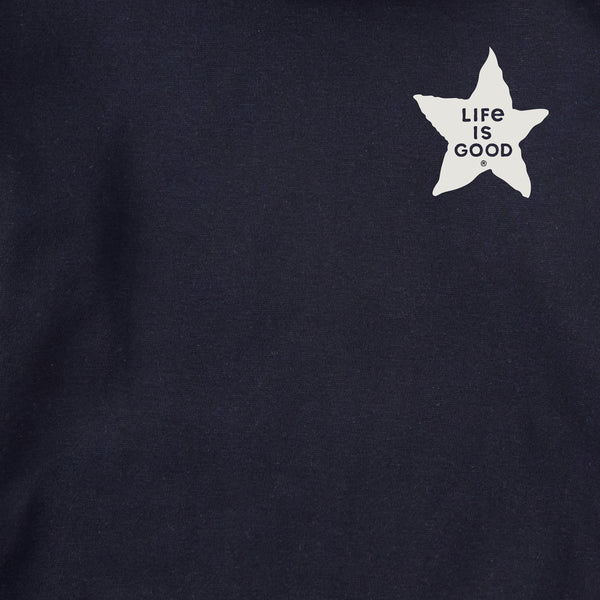 Life Is Good Kids Home Of The Brave Raggedy Flag Every Wear Hoodie Sweatshirt