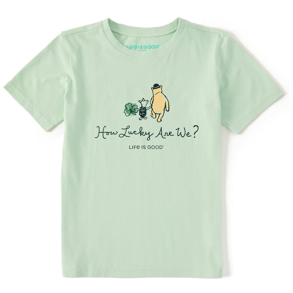 life is good Kids How Lucky Are We Short Sleeve Crusher Tee