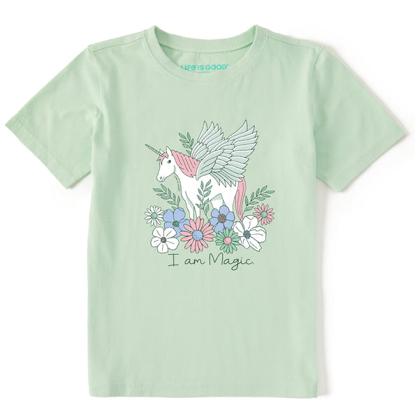 life is good Kids I am Magic Unicorn Pegasus Short Sleeve Crusher Tee