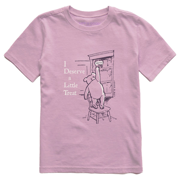 life is good Kids I Deserve a Little Treat Winnie Short Sleeve Crusher Tee