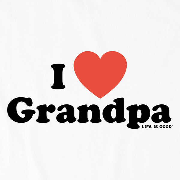 Life Is Good Kids I Heart Grandpa Short Sleeve Crusher Tee