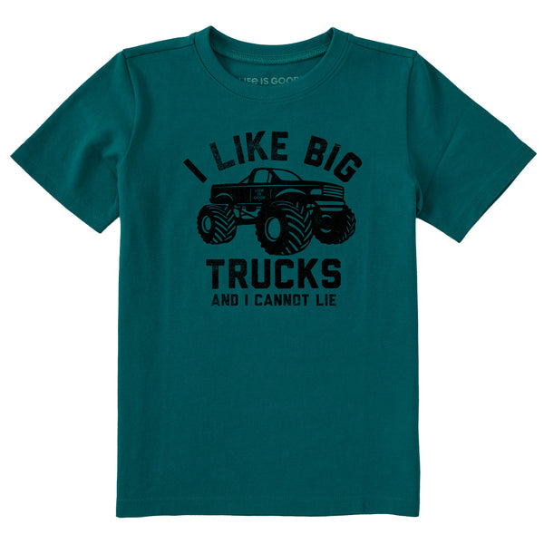 life is good Kids I Like Big Trucks Lift Short Sleeve Crusher Tee