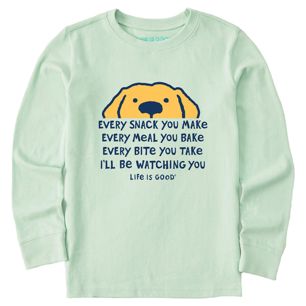 life is good Kids I'll Be Watching You Long Sleeve Crusher Tee