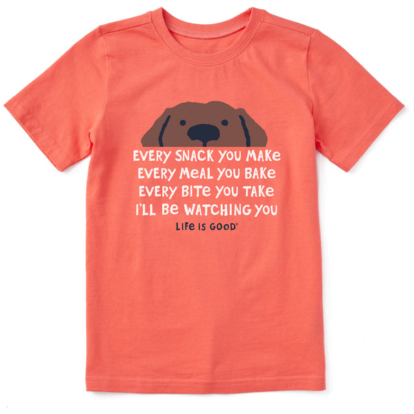 life is good Kids I'll Be Watching You Short Sleeve Crusher Tee