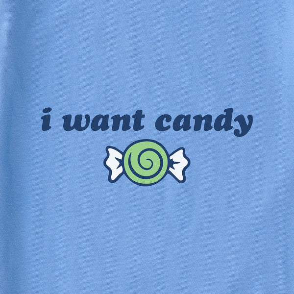 Life Is Good Kids I Want Candy Long Sleeve Crusher Tee