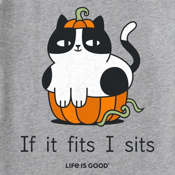 Life Is Good Kids If It Fits I Sits Short Sleeve Crusher Tee