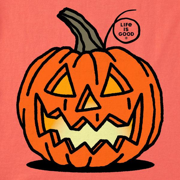 Life Is Good Kids Jack O'Lantern Short Sleeve Crusher Tee