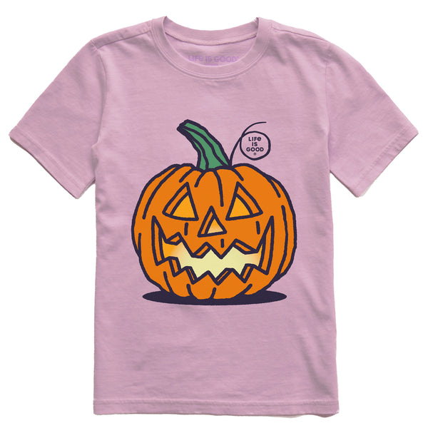 life is good Kids Jack O'Lantern Short Sleeve Crusher Tee