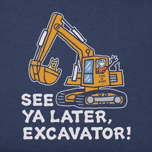 Life Is Good Kids Jake And Rocket Excavator Short Sleeve Crusher Tee