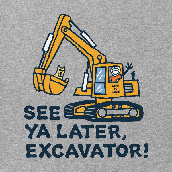 Life Is Good Kids Jake And Rocket Excavator Short Sleeve Crusher Tee